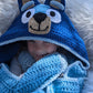 Blue Heeler Dog Hooded Blanket Crochet Pattern & videos PDF