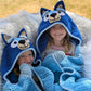 Blue Heeler Dog Hooded Blanket Crochet Pattern & videos PDF