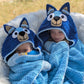 Blue Heeler Dog Hooded Blanket Crochet Pattern & videos PDF
