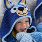 Blue Heeler Dog Hooded Blanket Crochet Pattern & videos PDF