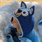 Blue Heeler Dog Hooded Blanket Crochet Pattern & videos PDF