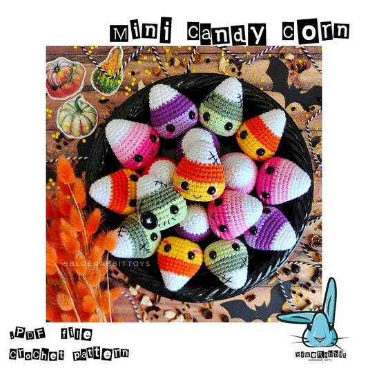 Mini Candy Corn Crochet Pattern | Cute Halloween