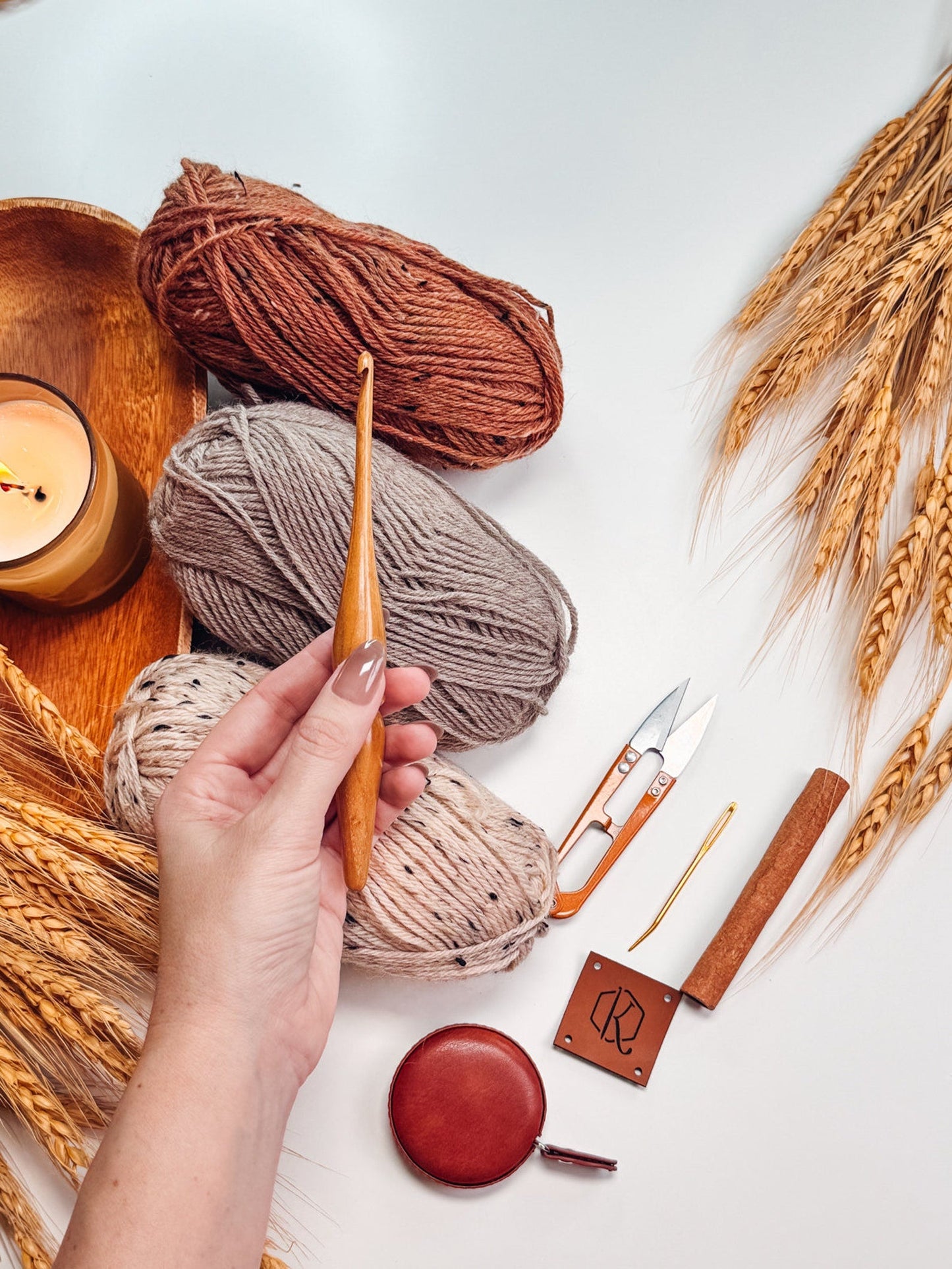Crochet Pattern + Video – Pumpkin Spice Trio (PDF)