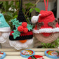 🎄 Christmas Gnomes Crochet Pattern – 10-in-1 Holiday Garland | PDF (English, US Terms)