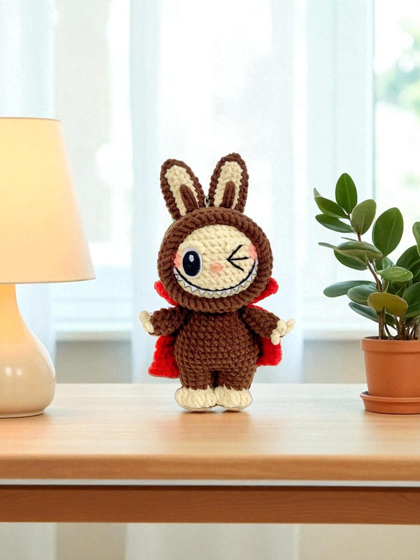 Labubu Skeleton Ghost Pumpkin Dracula Keychain Bundle 4 in 1