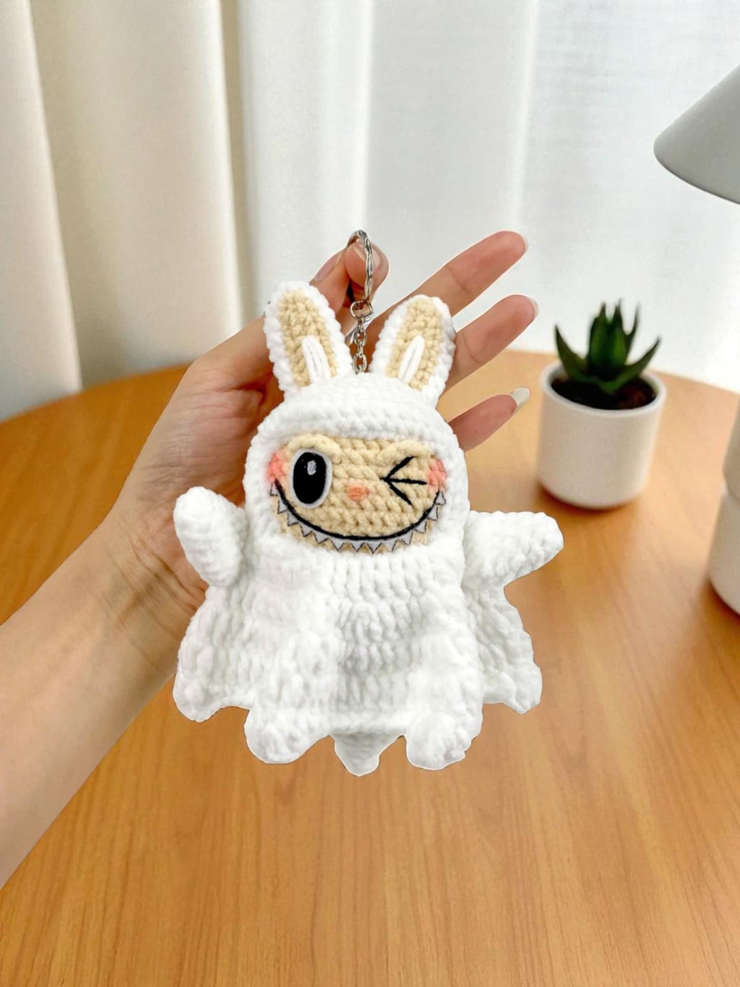 Labubu Skeleton Ghost Pumpkin Dracula Keychain Bundle 4 in 1