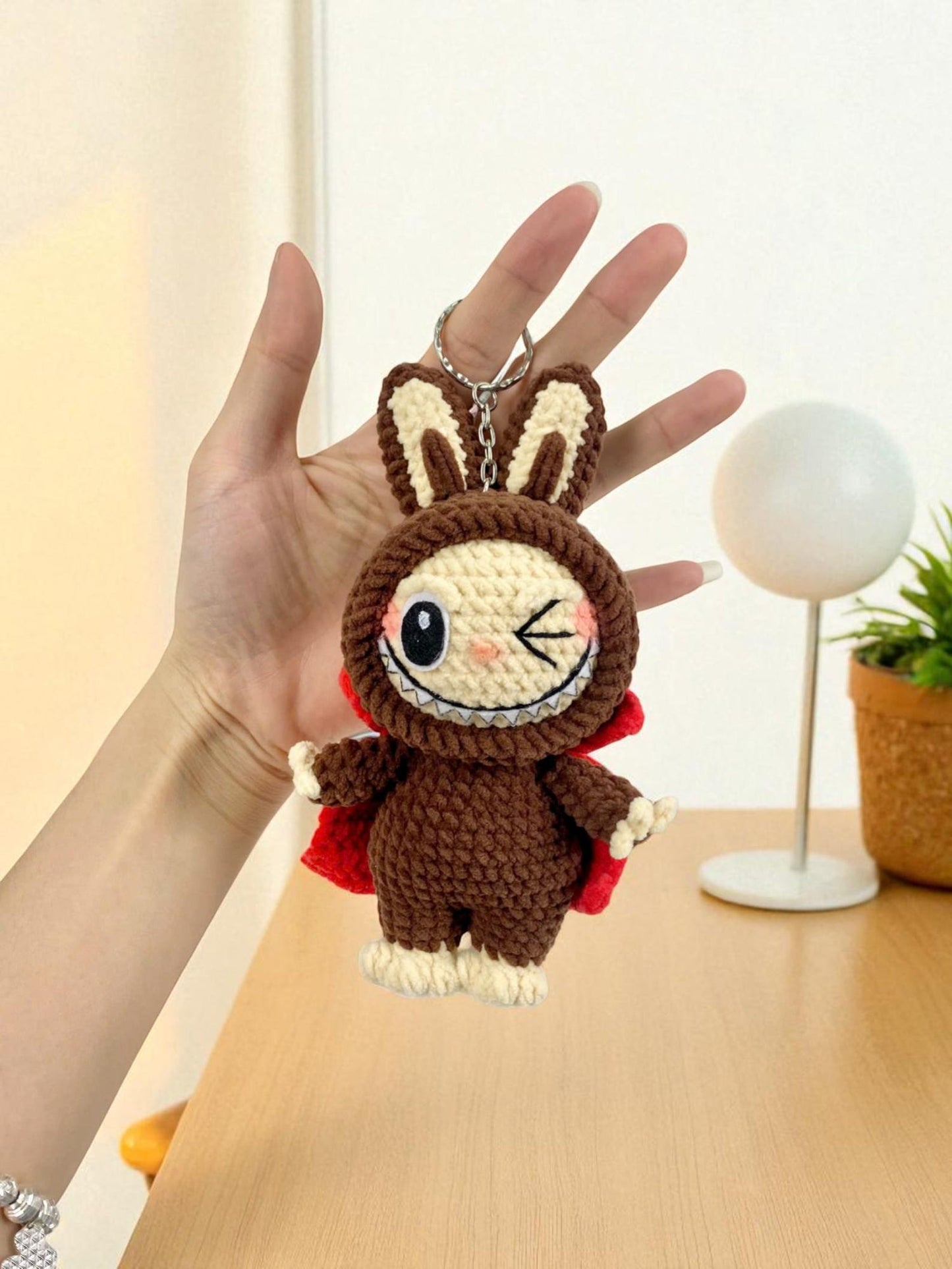 Labubu Skeleton Ghost Pumpkin Dracula Keychain Bundle 4 in 1