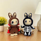 Labubu Skeleton Ghost Pumpkin Dracula Keychain Bundle 4 in 1