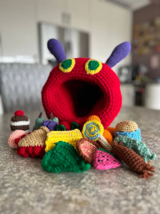 🐛 Very Hungry Caterpillar Crochet Pattern – Storybook Play Set