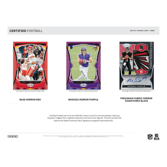 2024 Panini Certified Football Hobby 16 Box Case