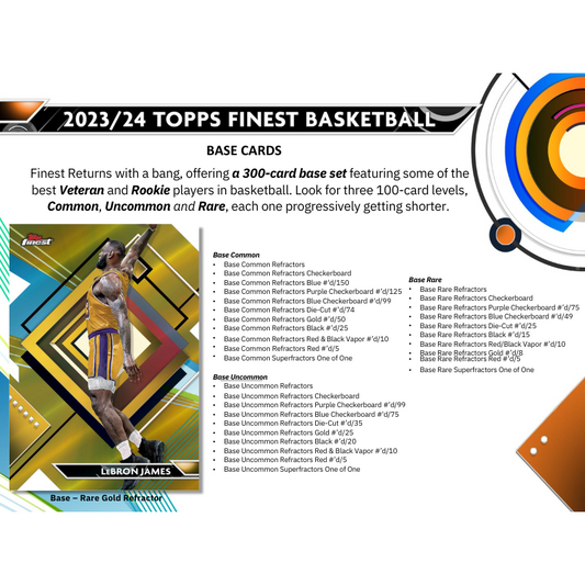 2023/24 Topps Finest Basketball Hobby 8 Box Case