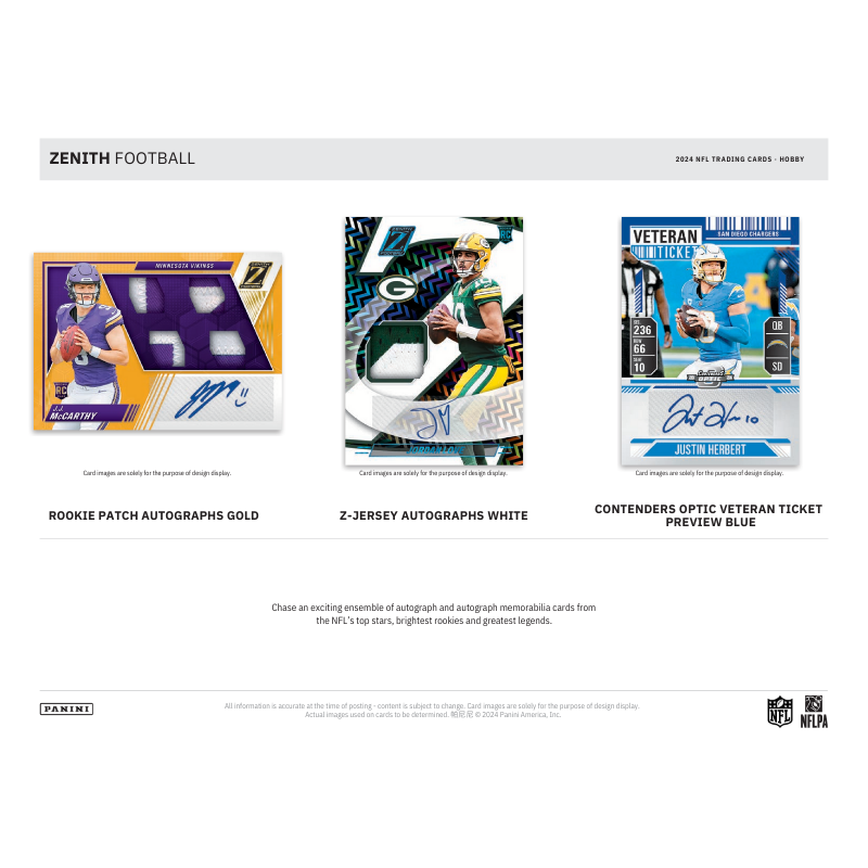 2024 Panini Zenith Football Hobby 12 Box Case