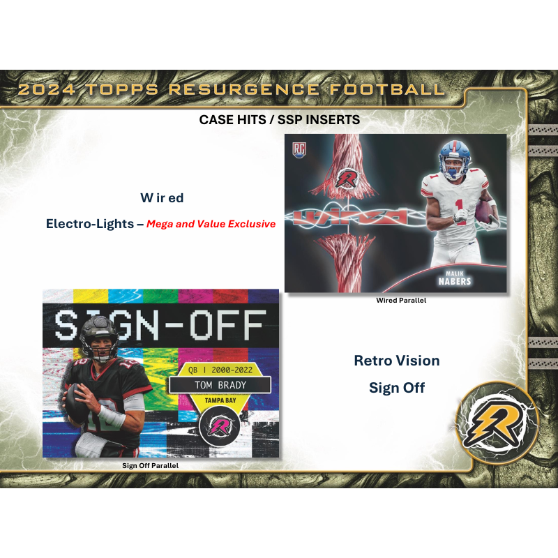 2024 Topps Resurgence Football Hobby 12 Box Case