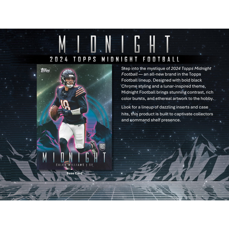 2024 Topps Midnight Football Hobby 8 Box Case