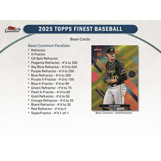 2025 Topps Finest Baseball Hobby Box